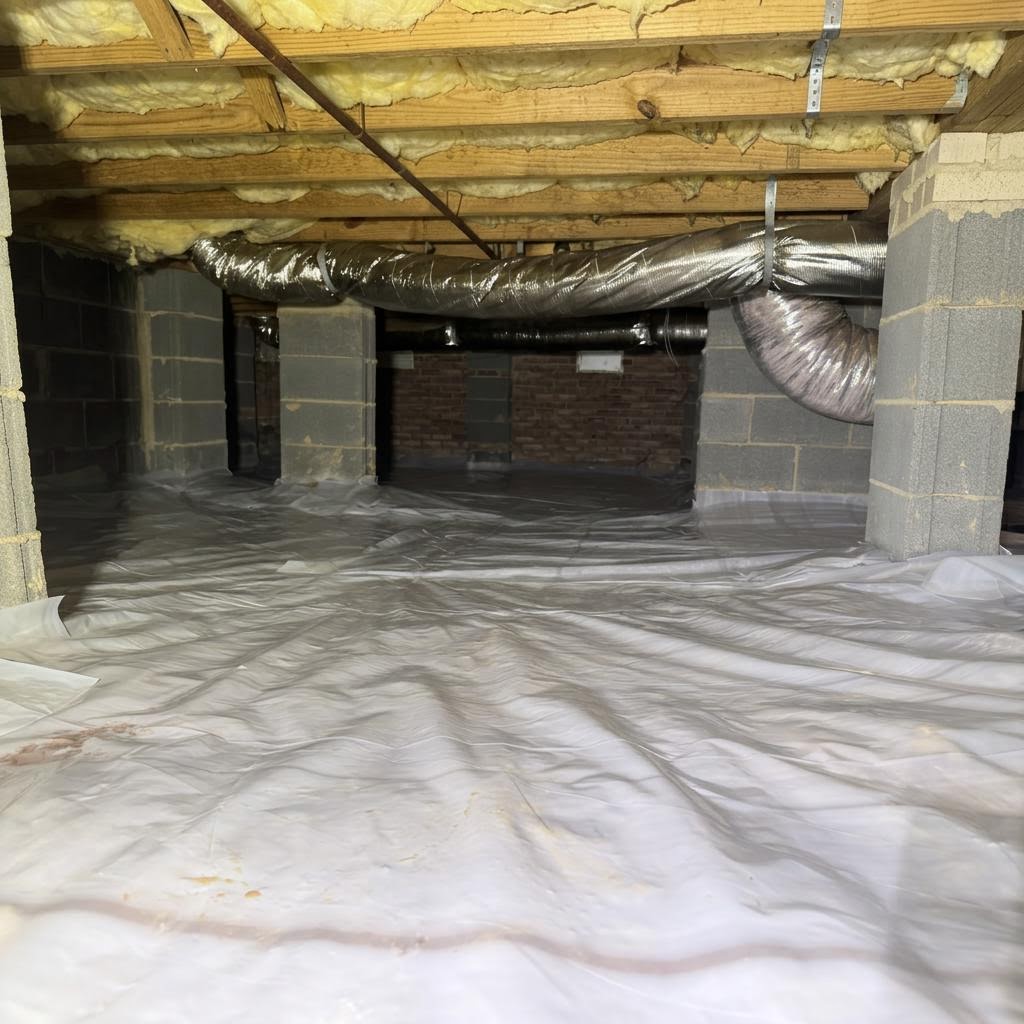 Clean, encapsulated crawlspace completed by Ultimate Crawlspace Repair